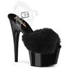 Pleaser - ADORE708FUR KnöchelriemenSandale - Schwarz Product image